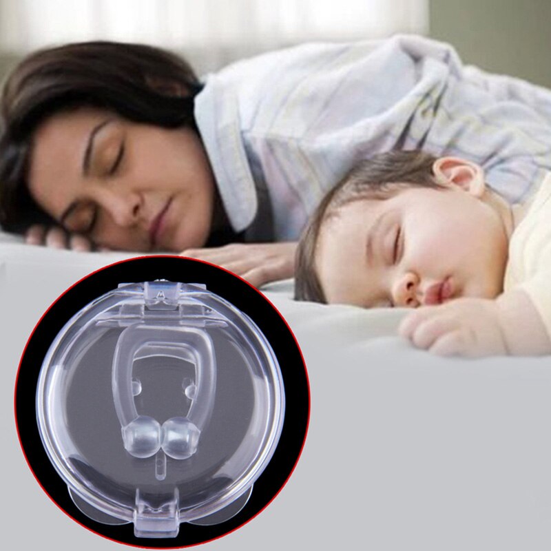 Pinza nasal de silicona Anti ronquidos, pinza magnética para dejar de roncar la nariz, Apnea antirronquidos, dispositivo de ayuda para el sueño, cuidado de la salud