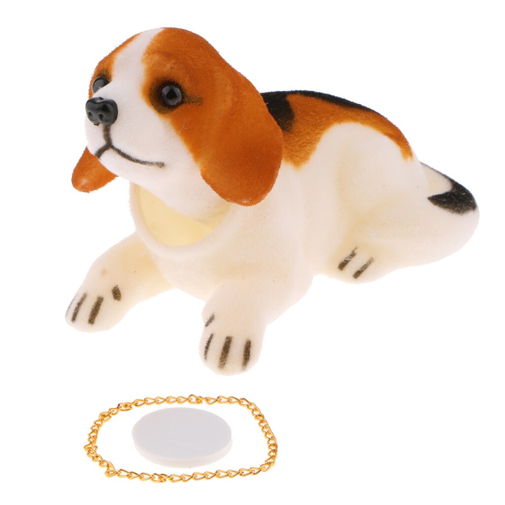 Adorable Bobbing Head Beagle Dog Car Accessories Dashboard Home Office Lovely Relaxing Toy