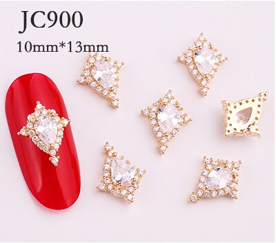 20 stk/parti zirkon krystal diamant 3d smykker japanske neglekunst dekorationer øverste niveau krystal manicure dekorationer