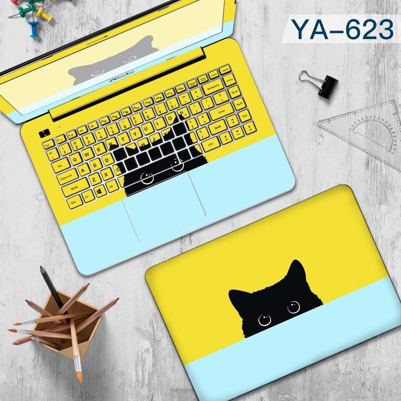 Doodle Render of Laptop Sticker Decorative Sticker Waterproof Computer Stickers for Asus A455L Lenovo Yoga Toshiba Huawei Vinyl: YA-623