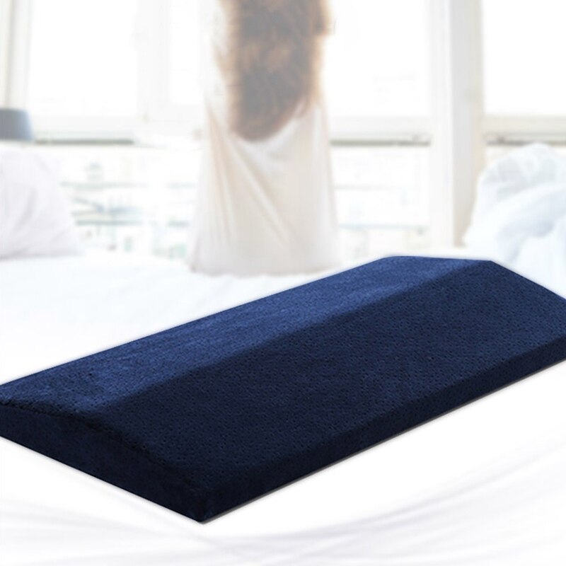Almohada ortopédica para la cintura para embarazadas, almohada de bambú de carbón con memoria de rebote lento, almohada para dormir en la espalda, almohada para aliviar el dolor durante la salud Cervical