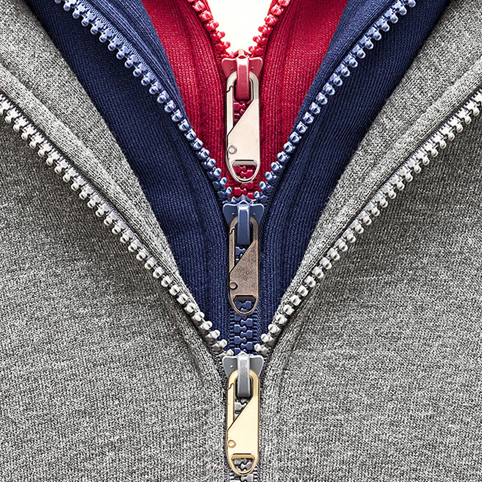 8PCS Universal Detachable Zipper Puller Metal Rubber Zipper For Bags And Clothes Zipper Sliders Diy Sewing Craft Sewing Kits