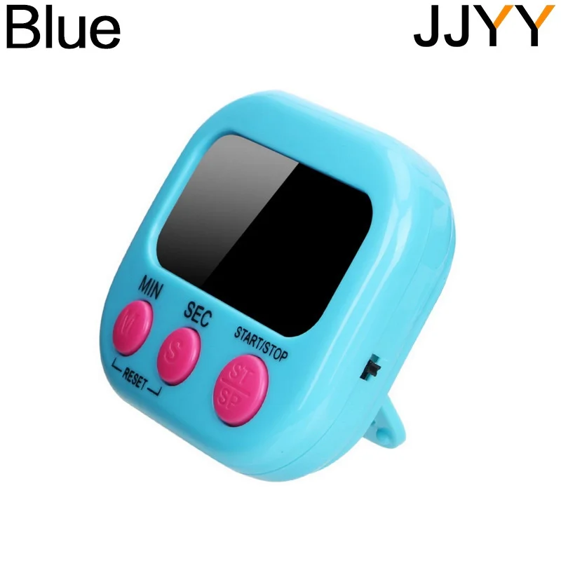 JJYY Kitchen Digital LCD Display Timer Loud Alarm Clock Cooking Baking Student Practice Homework Timer Electronic Timer: Blue