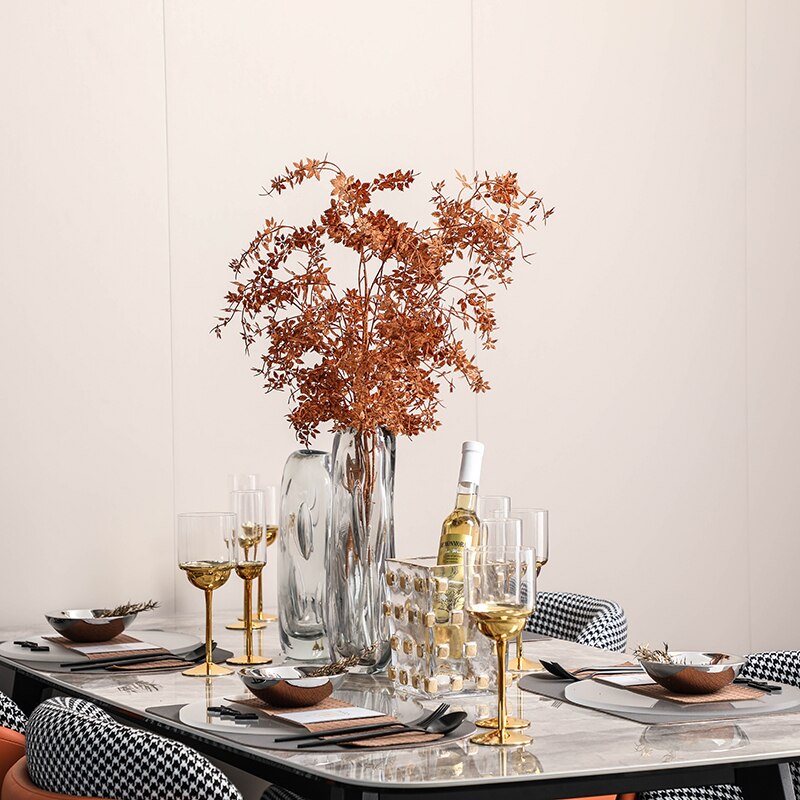 High End Restaurant Model Room Dining Table Setting Set Dinner Plate Round Acrylic Tray Mat Stainless Steel Bowl