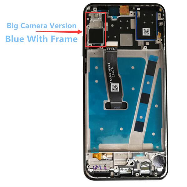 2312*1080 AAA LCD Mit Rahmen Für HUAWEI P30 Lite Lcd Display Bildschirm Für HUAWEI P30 Lite Bildschirm nova 4e MAR-LX1 LX2 AL01: Blue Big Camera