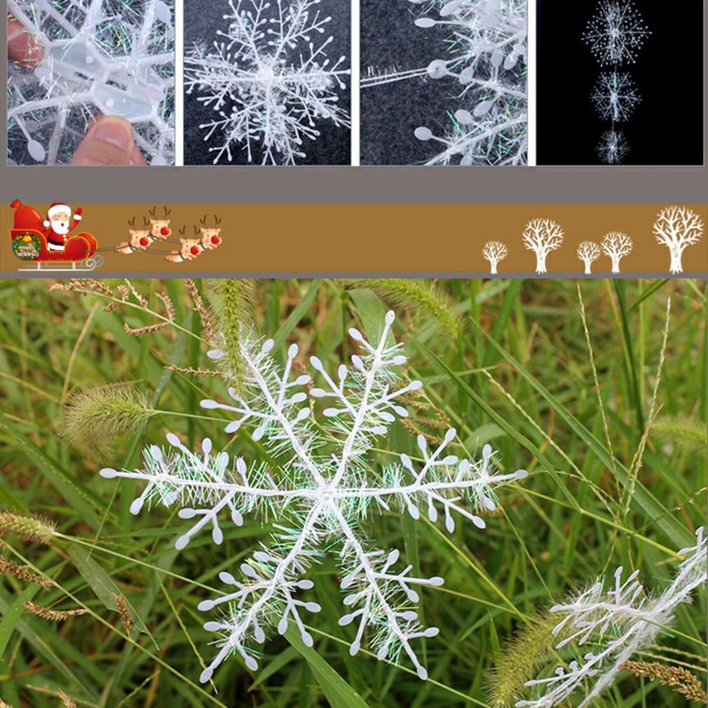 Jule snefnug julepynt 6cm til juletræ jul jul atmosfære til boligindretning