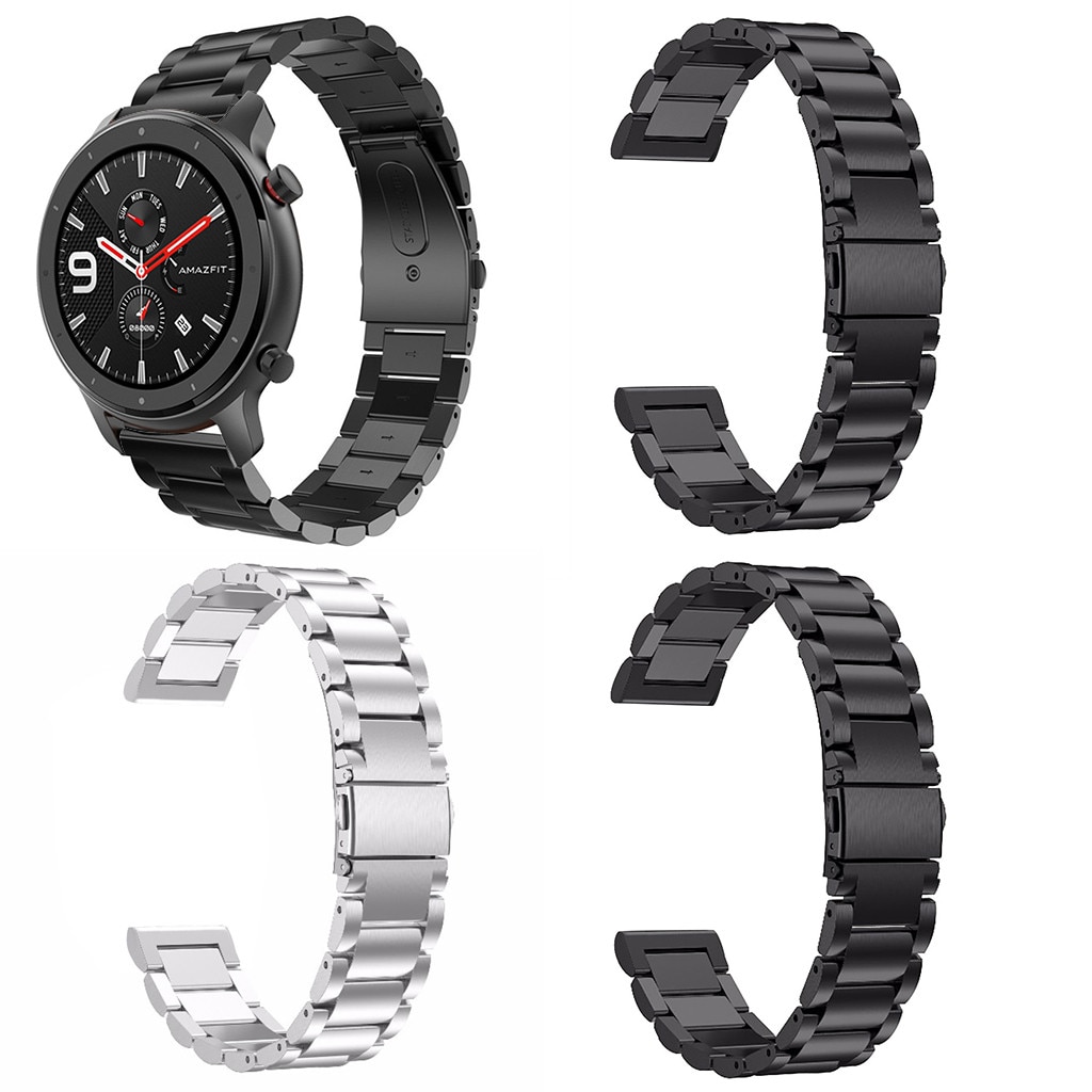 Band Voor Amazfit Gtr Smart Horloge 47Mm Rvs Wrist Strap Metal Polsband Voor Amazfit Gtr Smart Horloge Accessoires