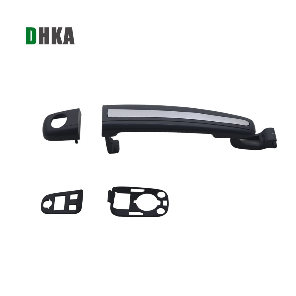 DHKA BUITEN BUITENKANT DEURKLINK Voor PEUGEOT 307 2001 2002 2003 2004 2005 2006 OEM: FR: 9101-W2 FL: 9101-W3 FR: 9101-W8 + 9101-A: BLACK WITH CHROME / FRONT LEFT