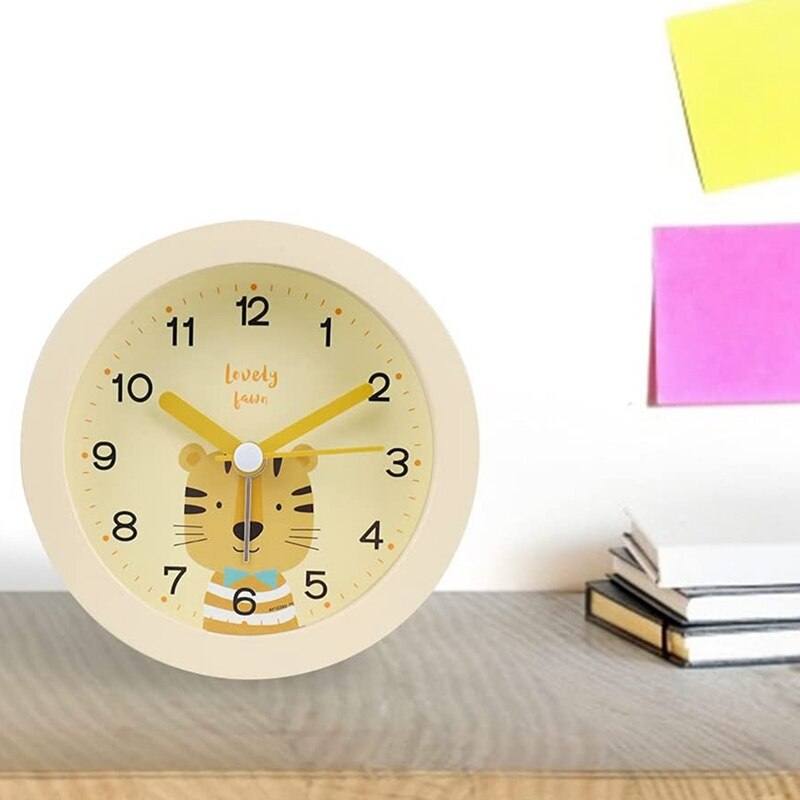 Children's Alarm Clock, No Ticking, Cute Children's Alarm Clock, Night Alarm Clock, Children's Alarm Clock