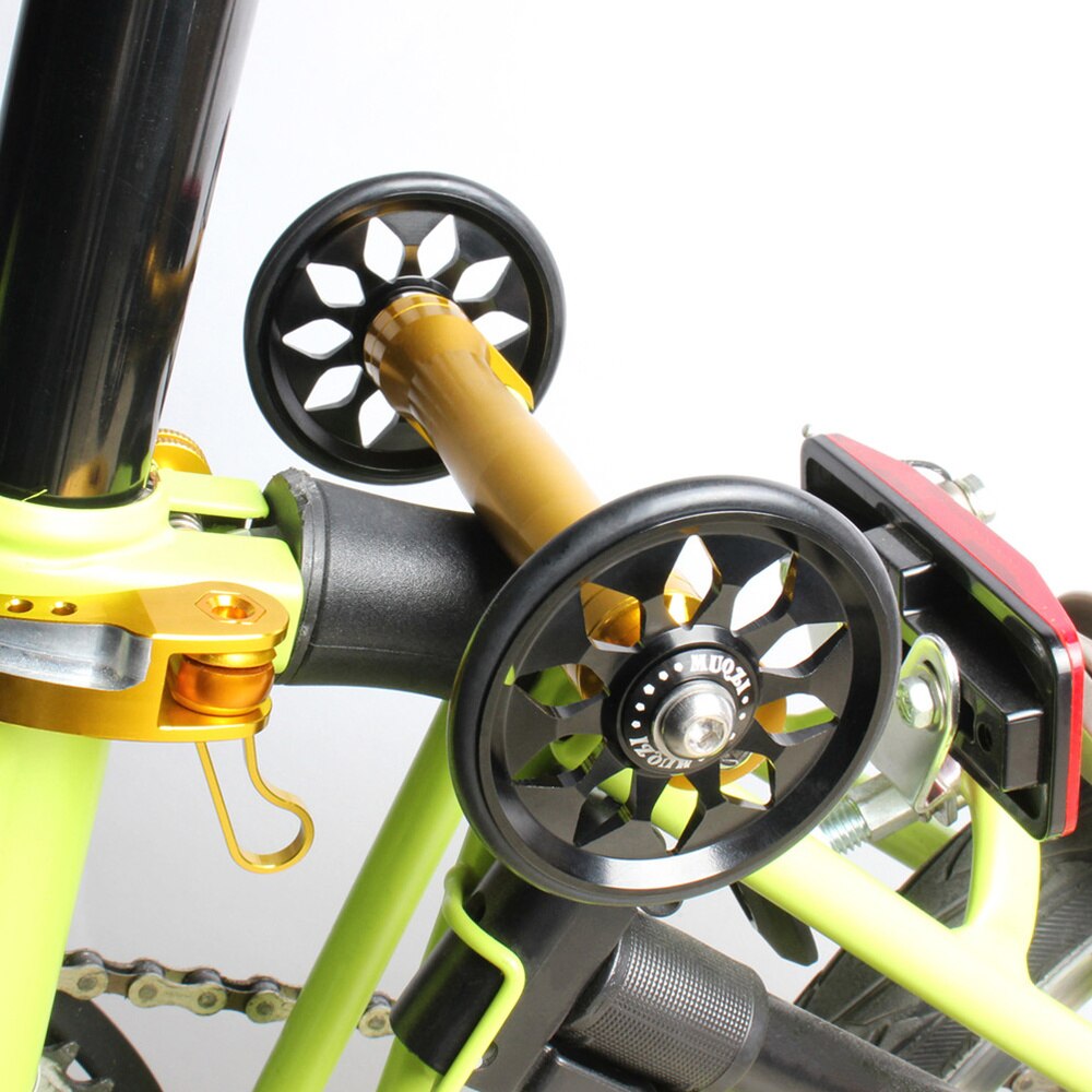1 Set CNC Easy Wheel Folding Bike Aluminium Alloy Wheel Compatible with Brompton
