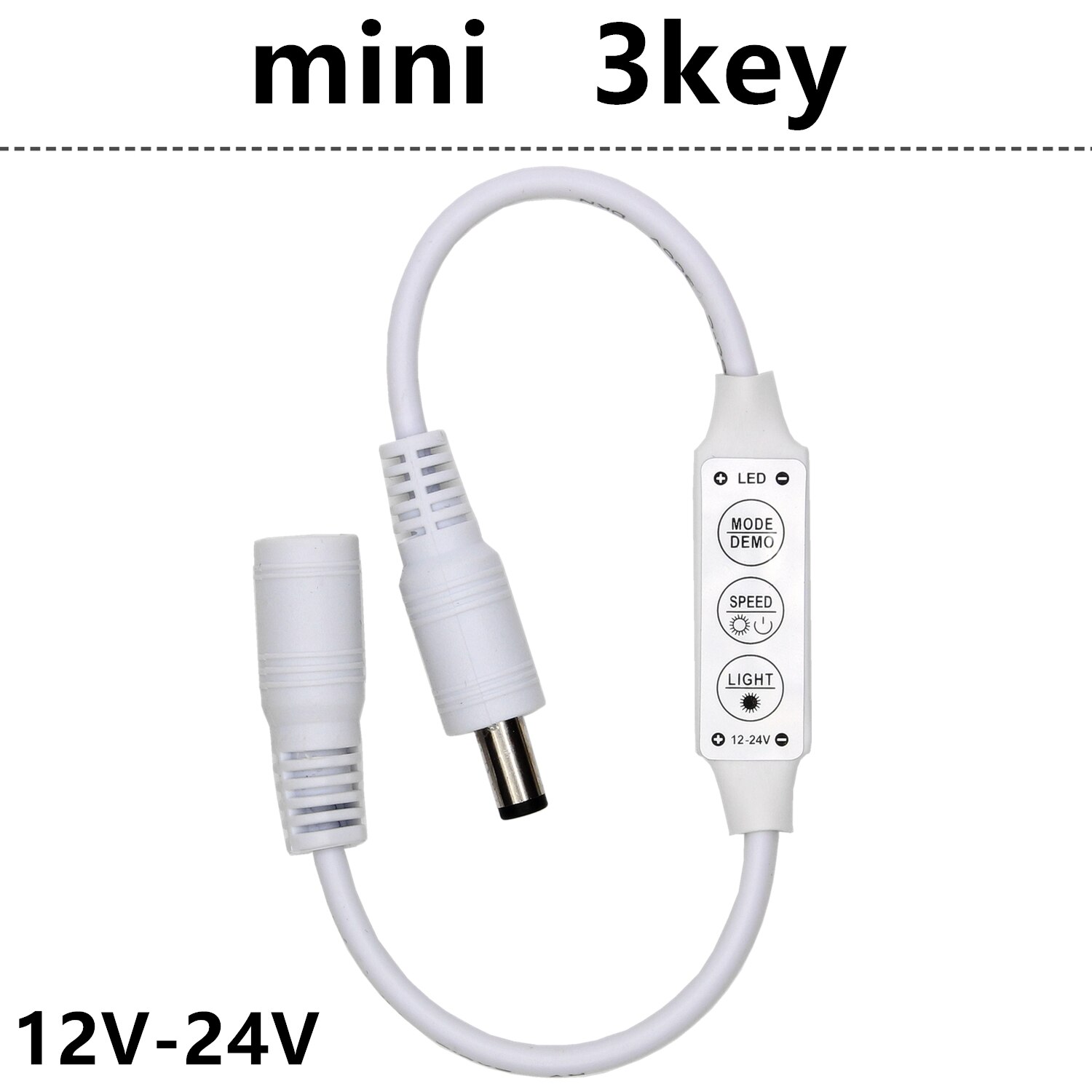 Wireless Led Remote Controller Led Dimmer Controller For Single Color Light Strip: 12v 24v mini 3key