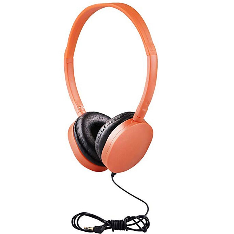 3.5Mm Audio Stereo Jack Opvouwbare Kids Hoofdtelefoon Verstelbare Bedrade Headsets Voor Kinderen Ruisonderdrukking Koptelefoon