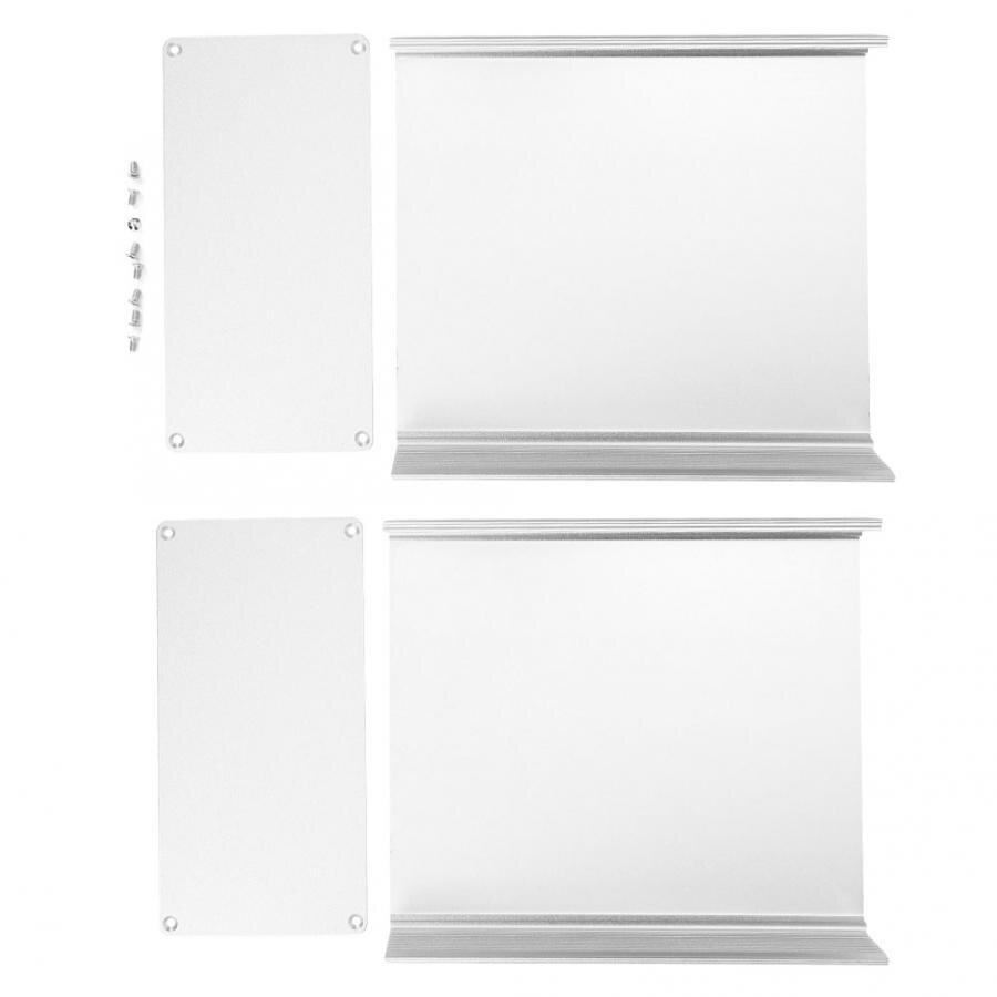 Electrical Wire Junction Box Aluminum Project Box Matte Silver Split Type DIY Electronic Enclosure Case 80x160x180mm