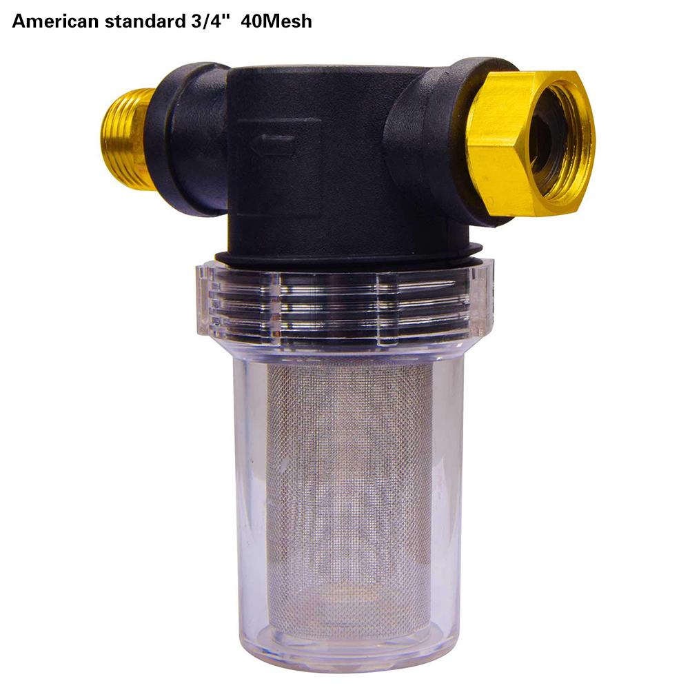 1pc tilbehør til haveslange filter til højtryksrenser pumpe indgang forfilter slangetilslutning have tilbehør 40/100 mesh