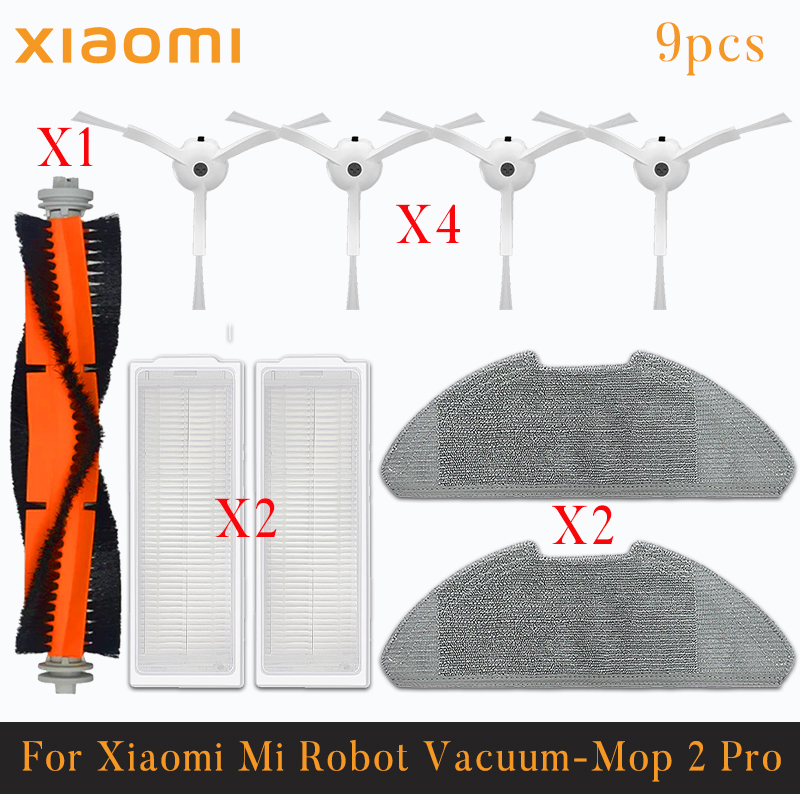 Voor Xiaomi Mi Robot Vacuüm-Mop 2 Pro/Lite MJST1SHW MJSTL Hepa Filter Mop Doek Belangrijkste Zijborstel Mijia Stofzuiger Accessoires: Lavendel