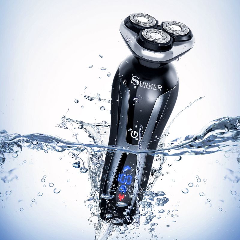 Surker Rscx9588-04 Men'S 4D Afeitadora eléctrica 4 en 1 recortadora de barba afeitadora recargable para hombres máquina de afeitar cuidado facial eléctrica S
