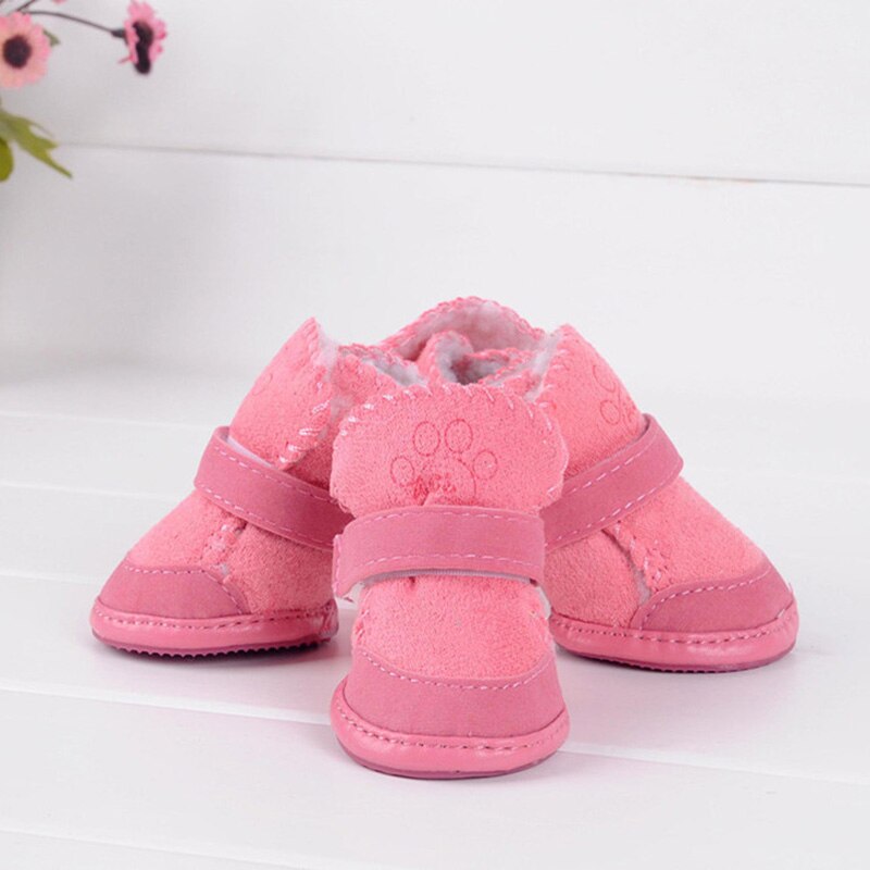 Haustier Hund Schuhe Winter Warme Plus Fleece Stiefel Für Welpen Katze Haustier Schuhe Chihuahua Kleine Hund Schuhe Haustiere Kleidung Liefert