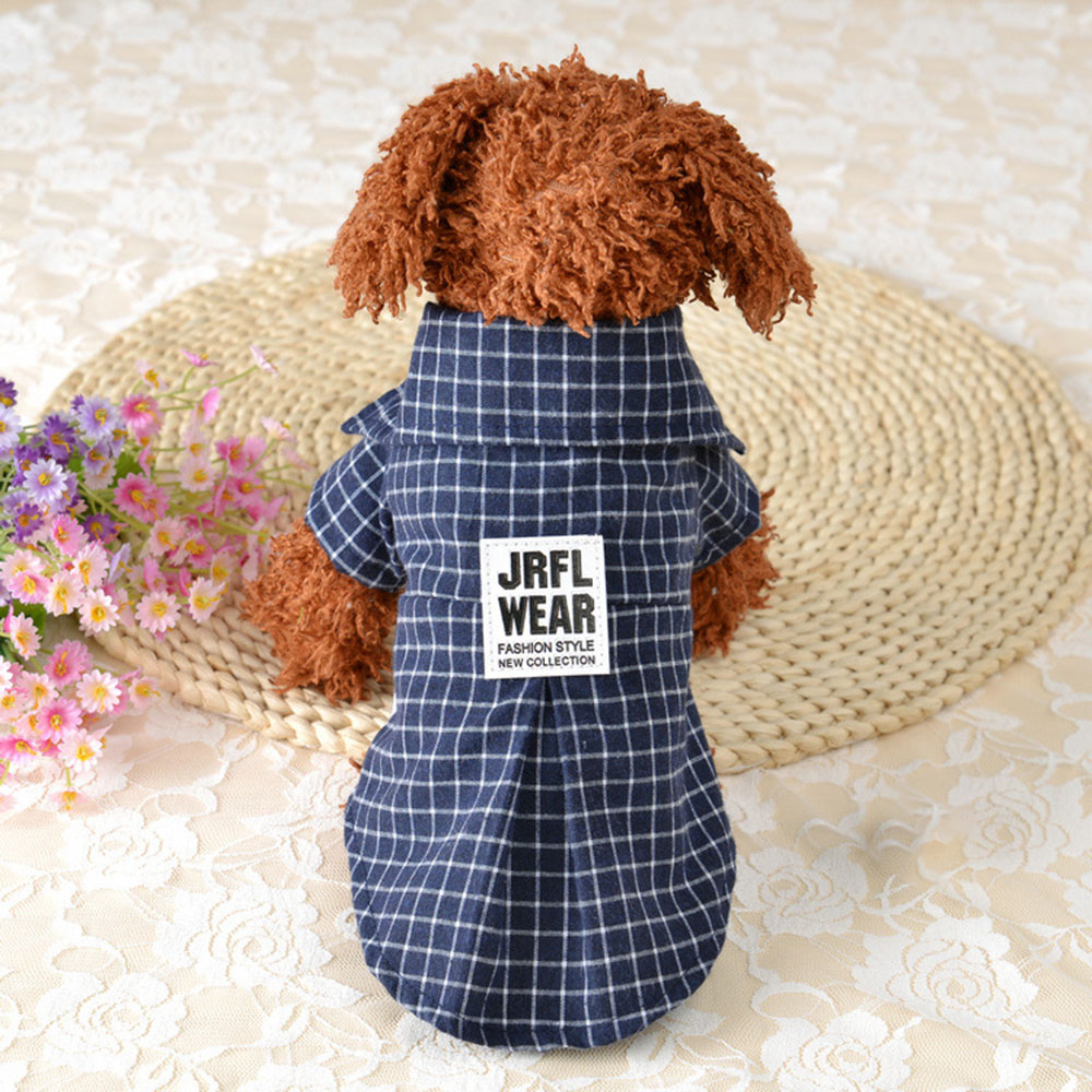Camiseta clásica a cuadros para perros, ropa para perros pequeños, Chihuahua, Pug, primavera y verano