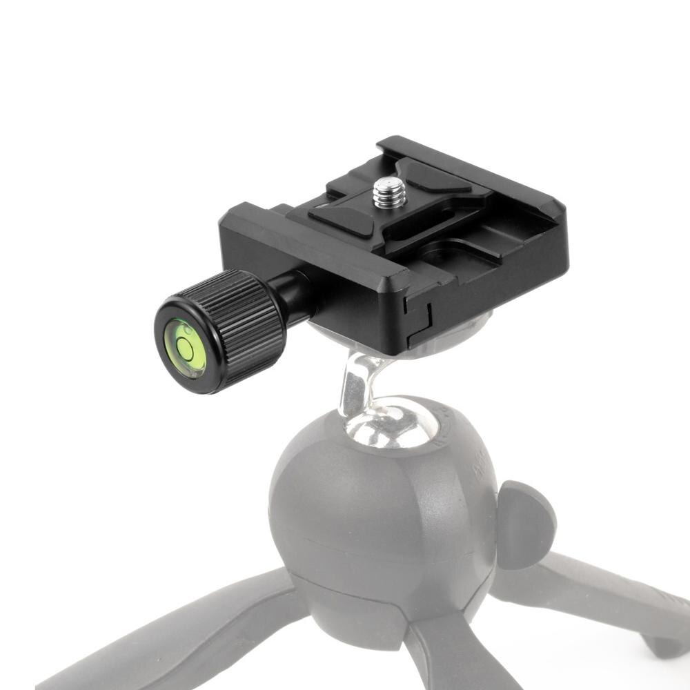 SLR Quick Release Plate Mount Clamp Adapter Kit with Level for Arca Swiss DSLR Cameras Tripod Ball Head Clip QR Board Bracket