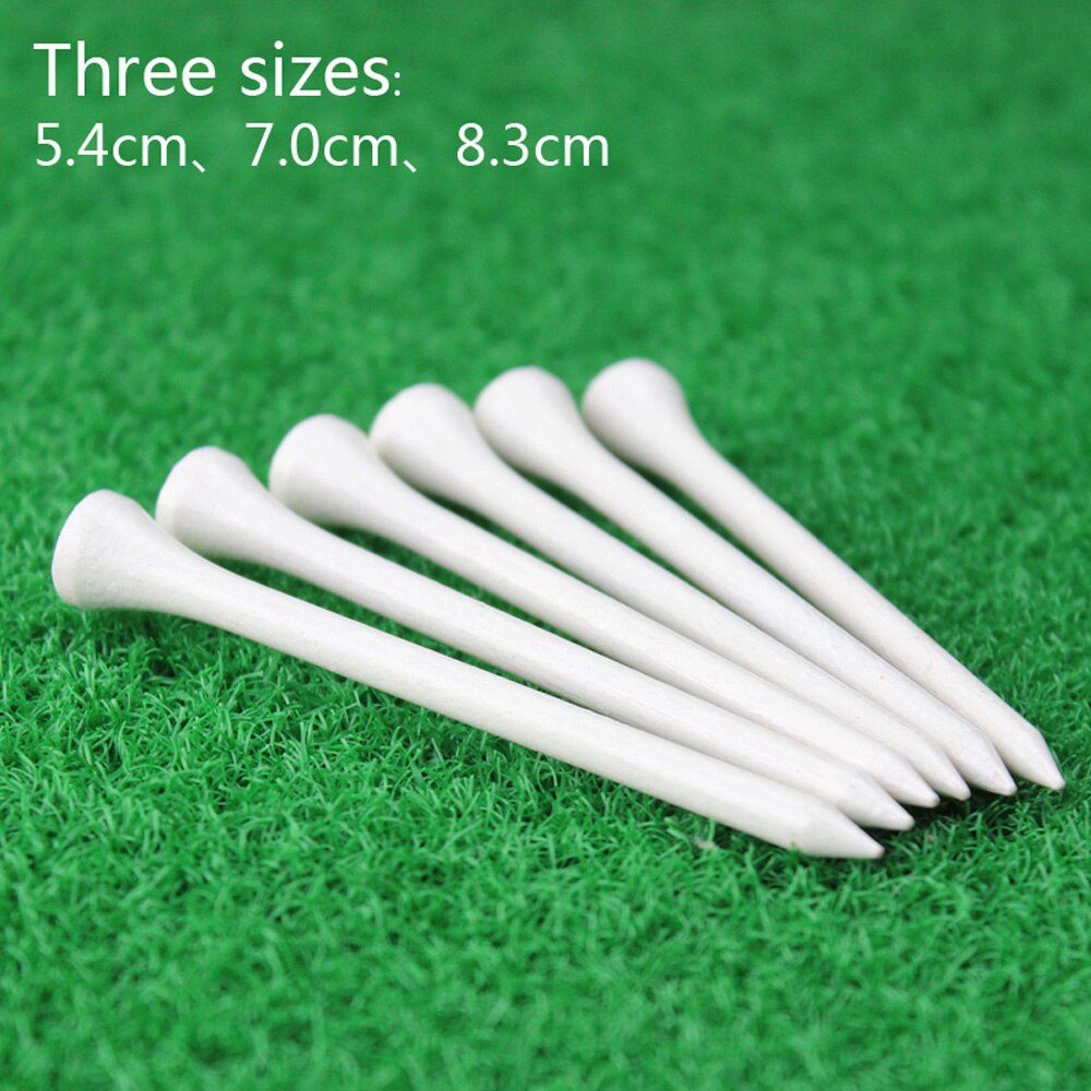 50 stk / sæt træ golf tee tees udskiftning driving range rammer træner klub tilbehør golf tees kugleholder