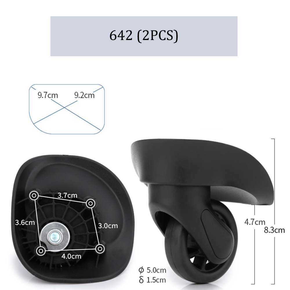 Suitable For Samsonite Suitcase Wheel Replacement Trolley Case Pulley Suitcase Casters Durable Password Box Wheel Repair Parts: Chocolate