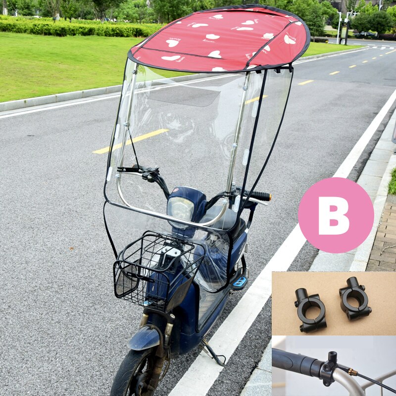 Electric Motorcycle Canopy Electric Vehicle Canopy General Scooter Motor Vehicle Umbrella Rainproof Sunshade Cover: B3