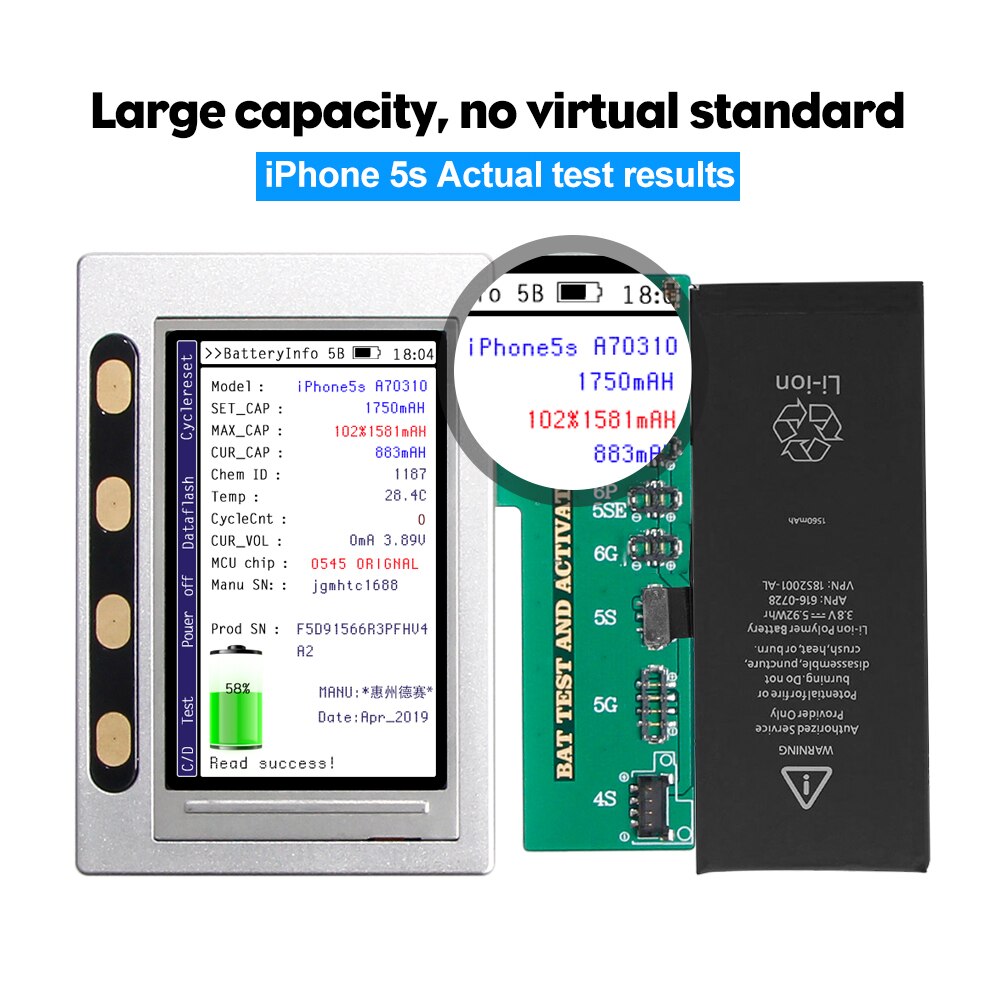 YILIZOMANA Originale Batteria Del Telefono Per il iPhone di Apple 5s iPhone6 6S Plus di Ricambio Bateria iPhoneSE 7 8 Più iPhoneX XR XS Max