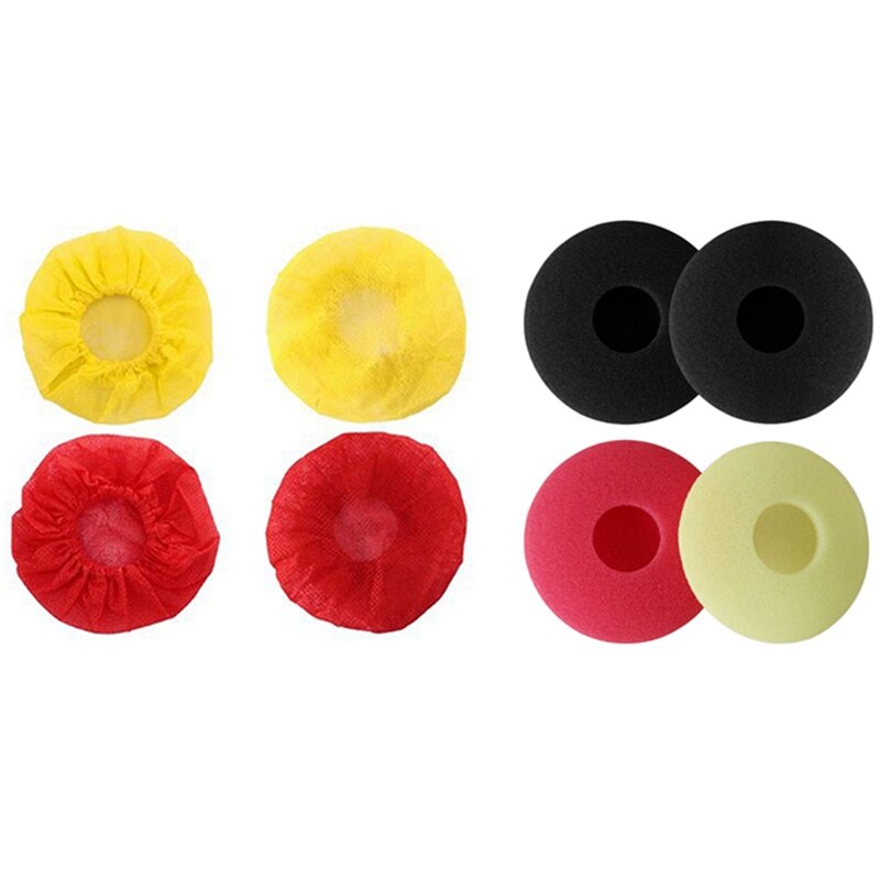 400 pz Usa E Getta Igiene Copertura Microfono Rimovibile Igiene Della Copertura per sbarra KTV Microfoni, 200 pz Spugna e tessuto non Tessuto