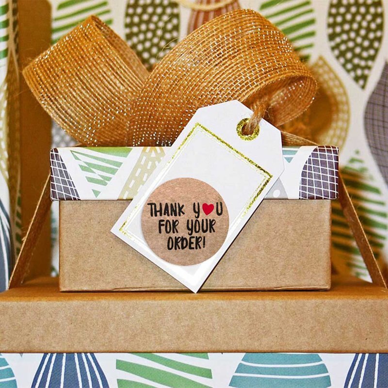 Round Stickers "THANK YOU "seal Labels Labels Stickers Scrapbooking For Package Stationery Sticker For Party Activity