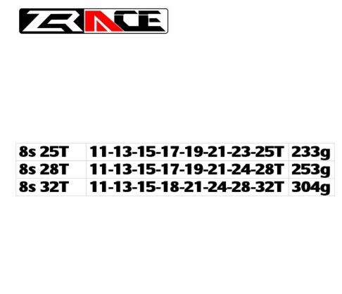 Zrace fiets cassette 8 speed racefiets freewheel 11-25t / 11-28t / 11-32t
