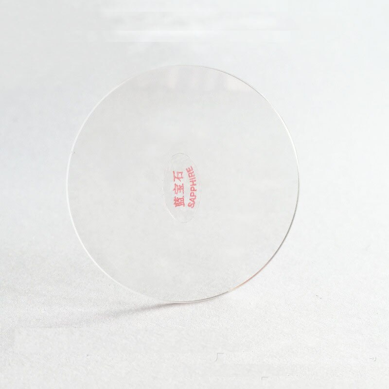 2 st 1.0mm Dikke 16-19.5mm Platte Sapphire Horloge Glas Kristal