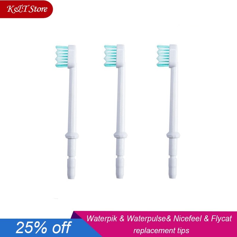 Cabezal de repuesto para cepillo de dientes, boquillas de chorro de agua Dental, hilo Dental, accesorio irrigador Oral, para Waterpulse, Waterpik, Nicefeel, Flycat
