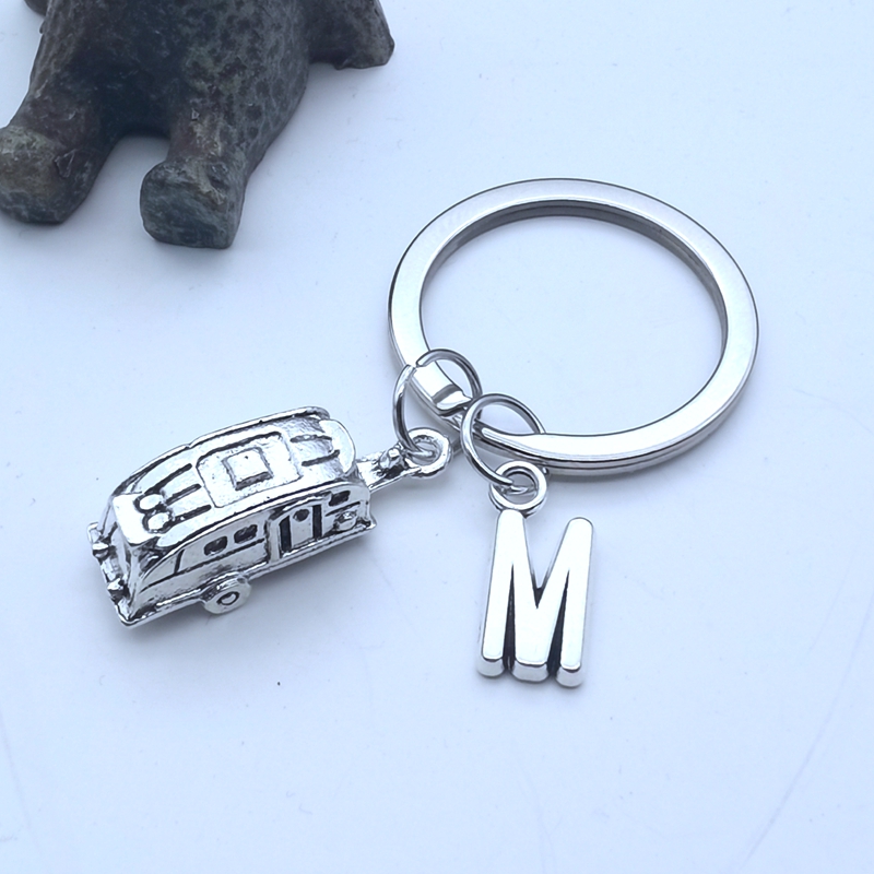 Wohnwagen Schlüssel Ring Anhänger Wohnmobil Keychain Initial Schlüsselring 26 knapp Wählen Reise Schlüssel Ring fob Souvenir