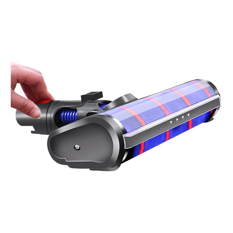 Testa a rullo elettrico a rullo morbido testa a sgancio rapido per sostituzione accessori aspirapolvere Dyson V7 V8 V10 V11