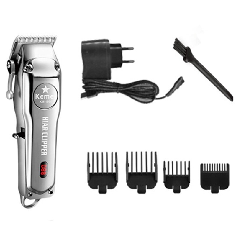 Digitale Tondeuse Kamei Verstelbare Blade Cliper Kemel Drimmer Kemey Salon Clipper Kmei 2000 Mah Scheren Hoofd Machine Man Bruidegom