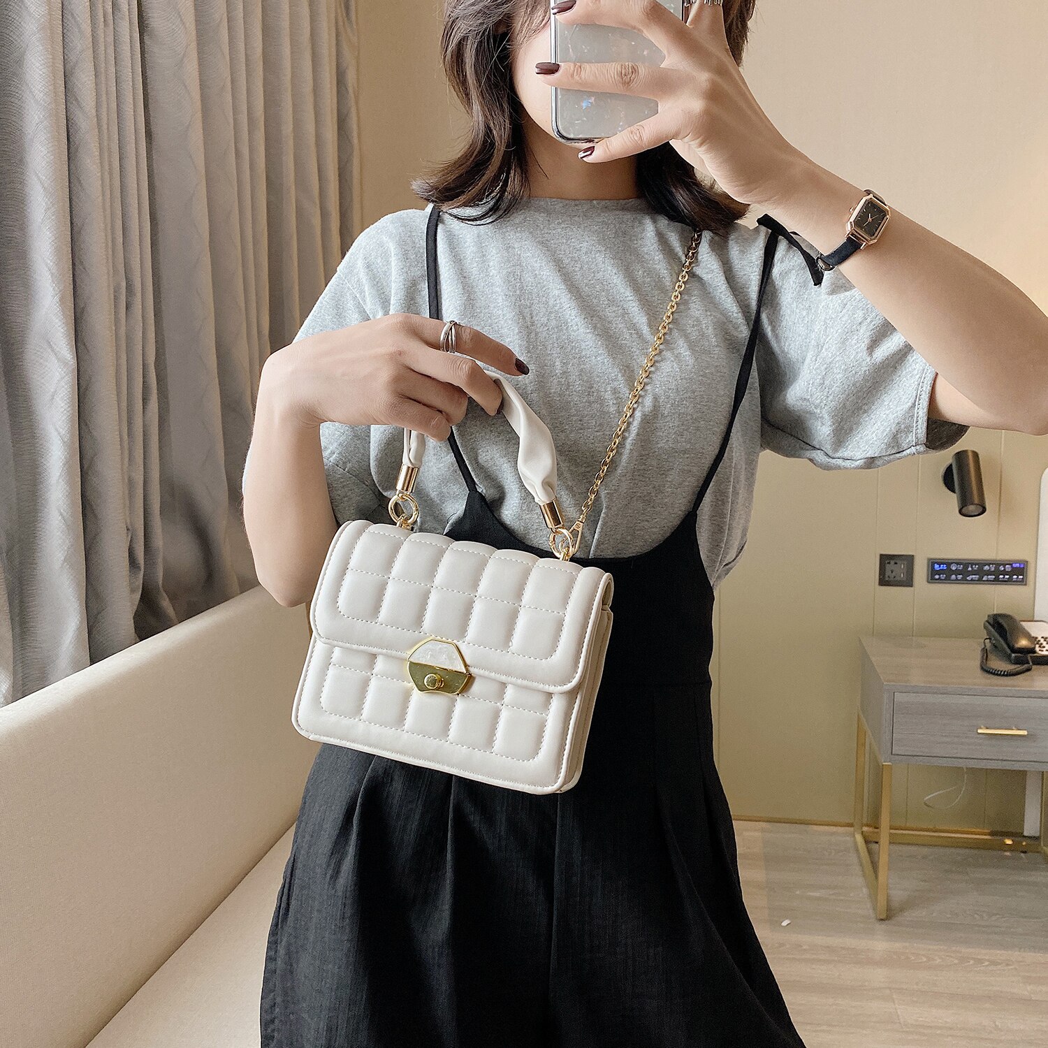 Cuoio dell'UNITÀ di ELABORAZIONE ottavino Ascella Borse per Le Donne 2020 Elegante Spalla Borse Da Viaggio Femminile Della signora di Modo Modello di Pietra del Sacchetto di Mano