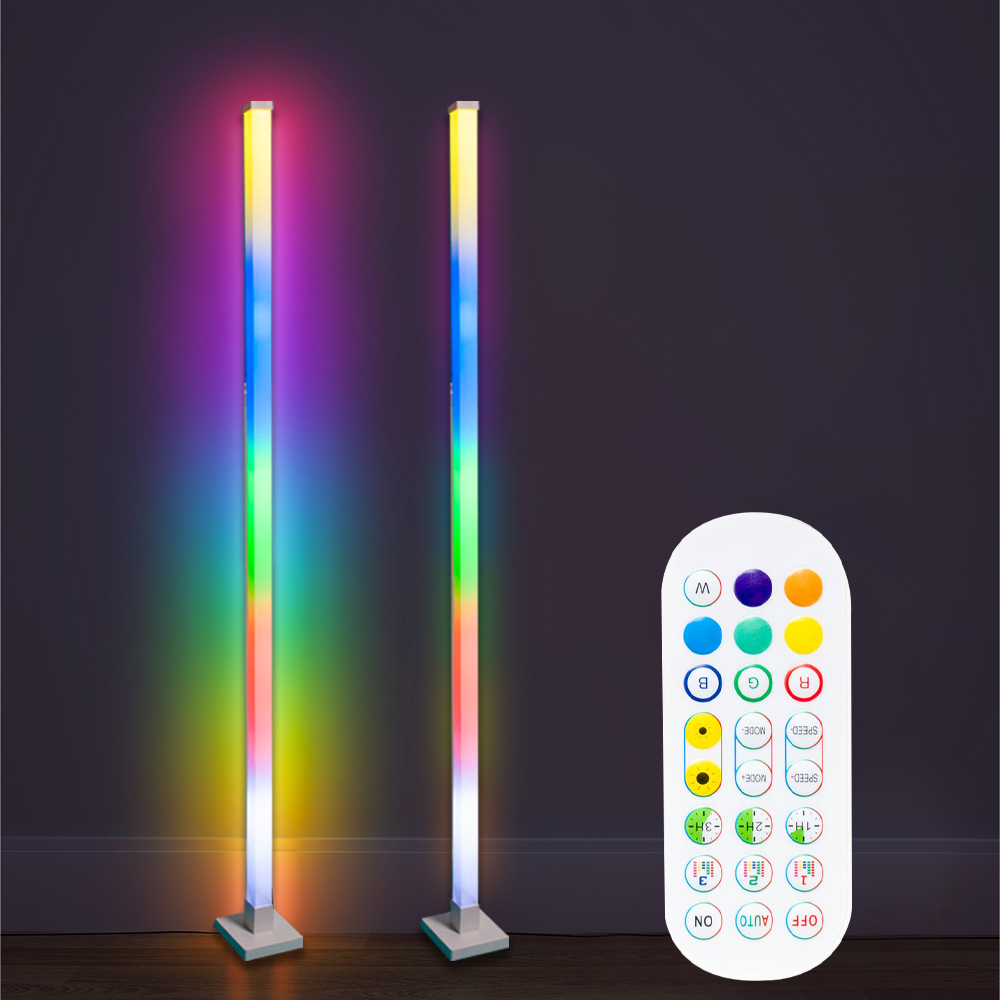Golvlampor led-ljusramp monitor ljusramp esports skrivbordsdekoration lampa spegelljus musik dynamisk skrivbordsbelysning: Himmelsblå