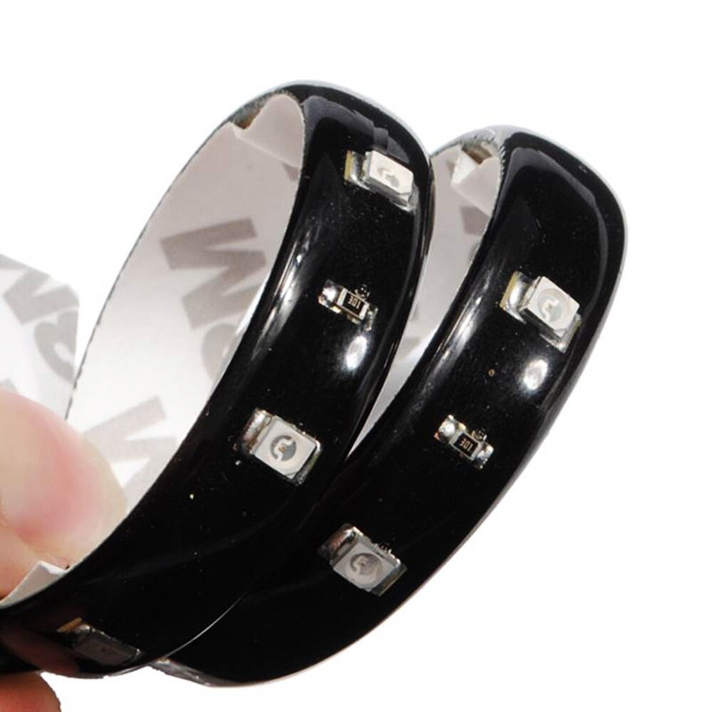 2 STKS LED strip SMD3528 Waterdichte Flexibele 30 CM Rood Groen blauw Wit Warm wit Super heldere auto Styling decor stickers lamp