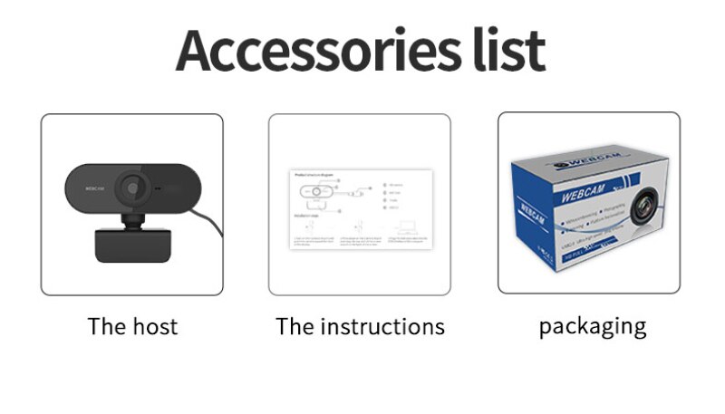 2K HD Auto Focus Webcam Built-in Microphone High-end Video Call Camera Computer Peripherals Web Camera For PC Laptop