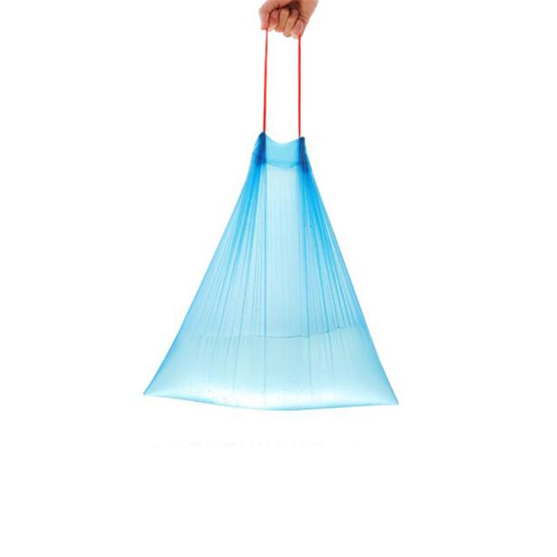 1 Thick Plastic Drawstring Garbage Bag Color Point Break Type Portable Kitchen Bedroom Bathroom Garbage Bag