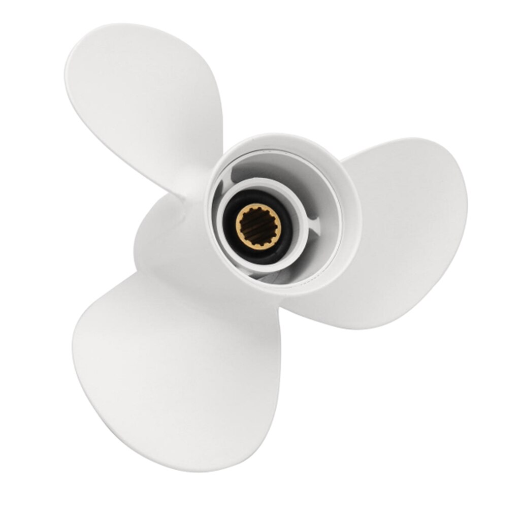 Outboard Boat Engine Aluminum Propeller 3 Blades 13 Splines 11-1/8x13''-G