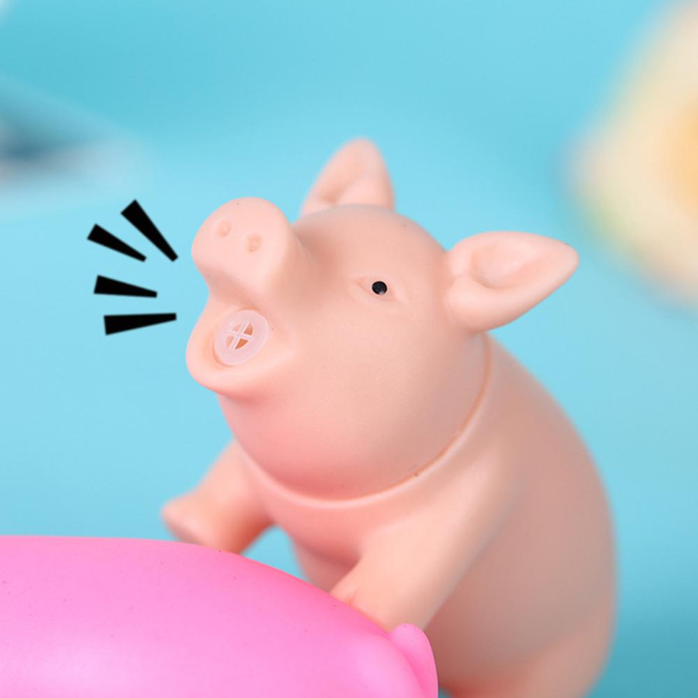 Funny Pig Squeeze Squeaky Sound Squeaker Adult Kids Vent Decompression Toy
