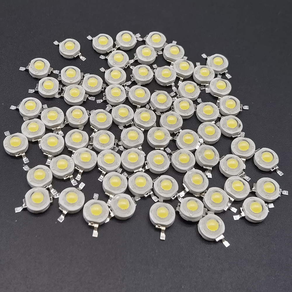10-100 Uds. Chip de lámpara LED COB 1W 3W 3,2-3,6 V entrada 100-220LM Mini diodo de bombilla LED SMD para reflector LED DIY foco Downlight