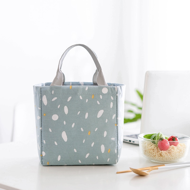 Bonamie dam lunchväska med dragsko för dam flickor barn bärbar värmeisolerad kylare lunchväska box tote picknickväska