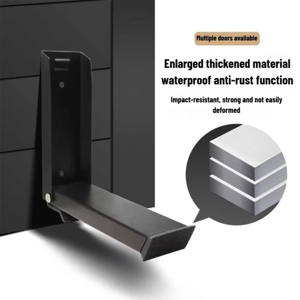 Geen boren Flip Deurstopper Kick Down Deurstop Zelfklevende winddichte stop Veiligheid Anti-collision Deurhouder Keeper