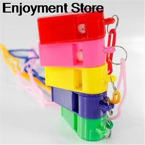 Julyhot 24 Stks/zak Plastic Fluitje Met Draagkoord Voor Boten, Raft,Party, sport Games Emergency Survival Alle Items