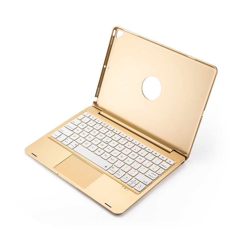 Keyboard Case Cover For iPadPro 10.2 10.5 Tablet Case Wireless Bluetooth-compatible Magic Trackpad: gold