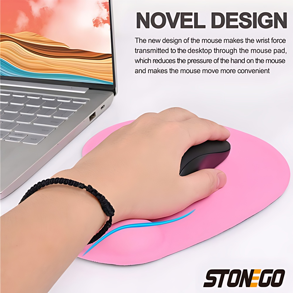 STONEGO klawiatura mysz opaska na nadgarstek do laptopa podkładka pod mysz z ochroną nadgarstka Notebook ochrona środowiska opaska na nadgarstek EVA podkładka pod mysz