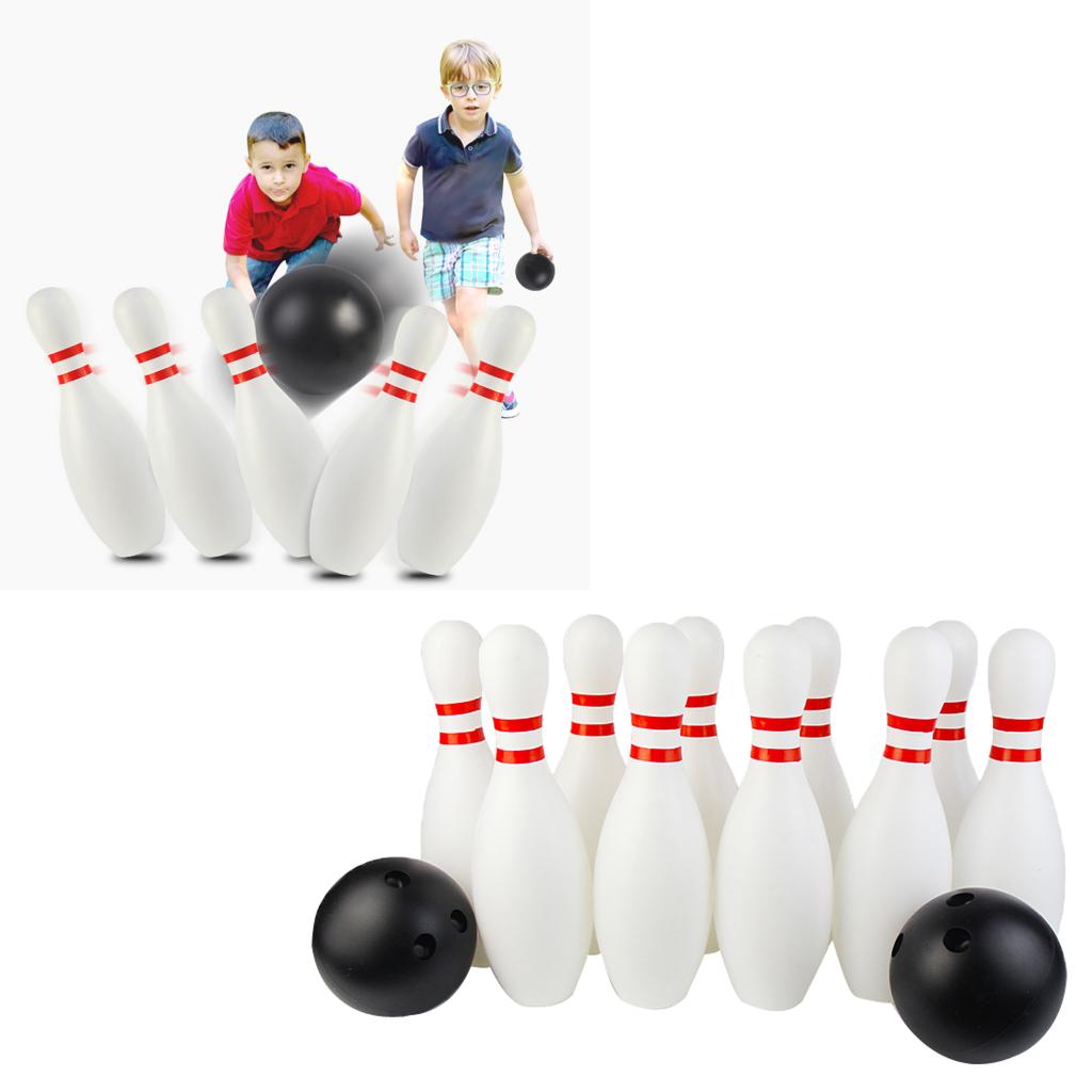 12Pcs Bowling Kids Skittles Set Skittles Game Bowling Ball Boule Game
