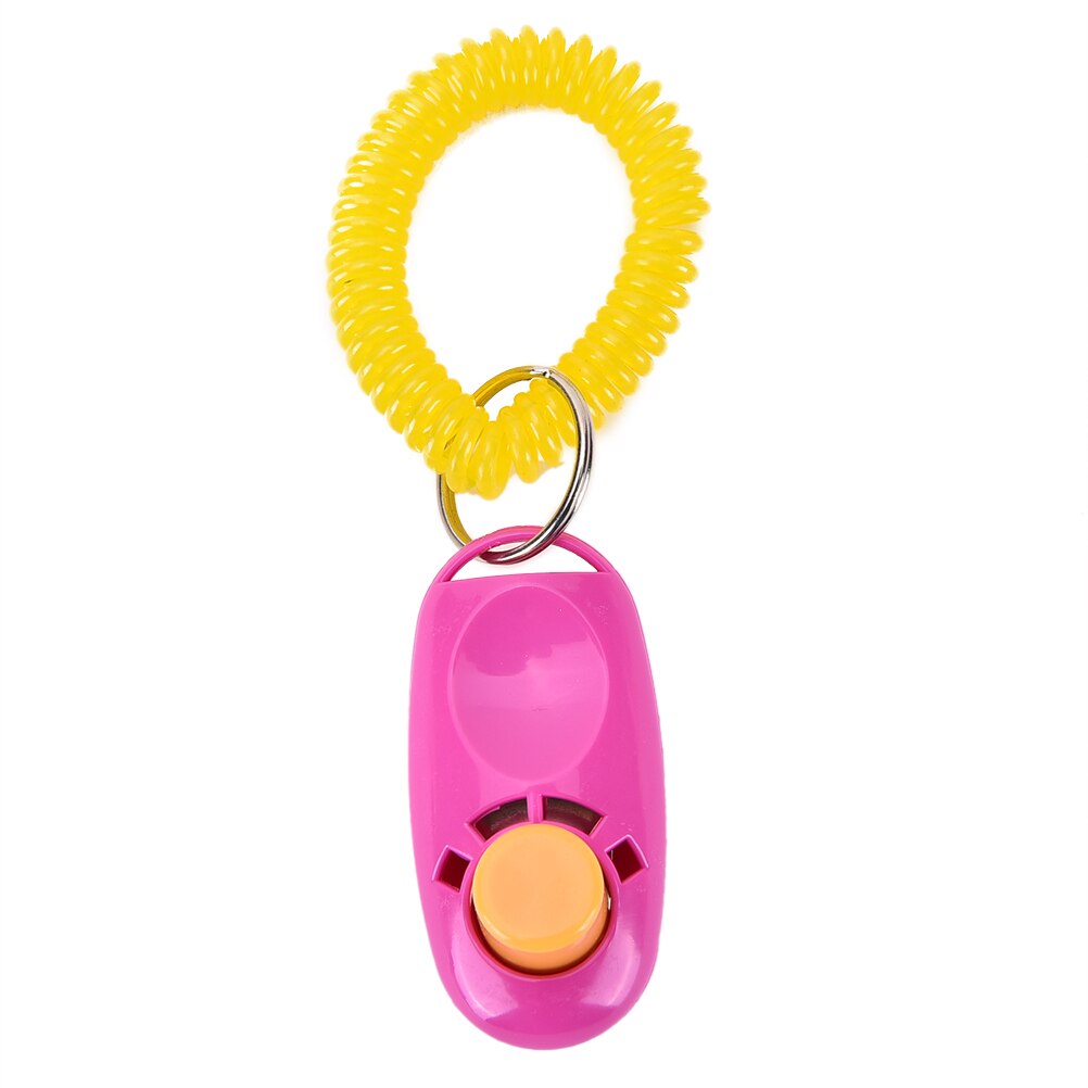 1pc Training Clicker 10 Colours Ultrasonic Dog Pet Bird Whistle Click Clicker Training Trainer Aid Guide: rose red